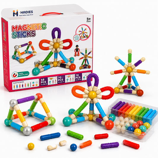 Magnetic Sticks Building Toy Set – Creative Construction &amp; Educational Toy for Kids