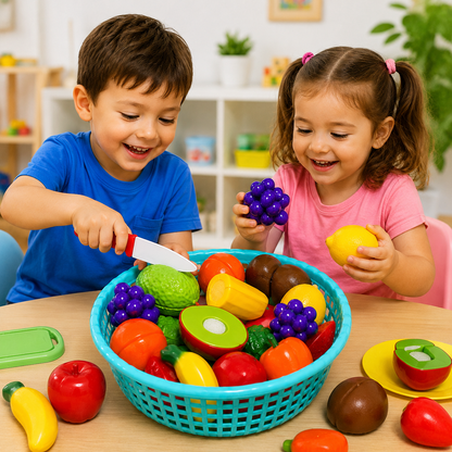 Fun Fruit & Vegetables Cutting Play Set for Kids