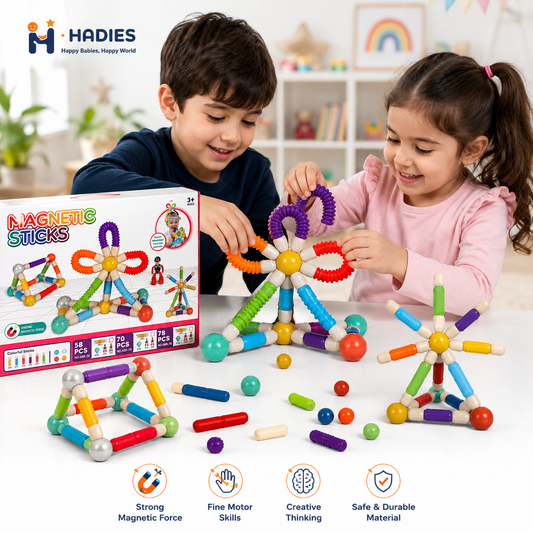 Magnetic Sticks Building Toy Set – Creative Construction &amp; Educational Toy for Kids