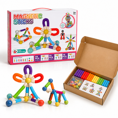 Magnetic Sticks Building Toy Set – Creative Construction &amp; Educational Toy for Kids
