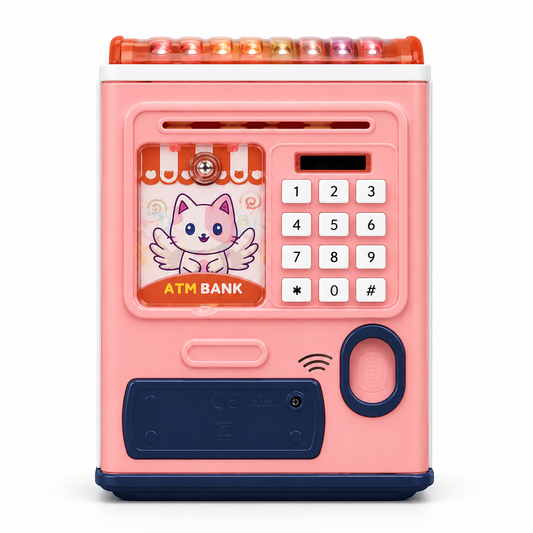 Kids Smart ATM Bank – Fingerprint &amp; PIN Code Money Saving Toy