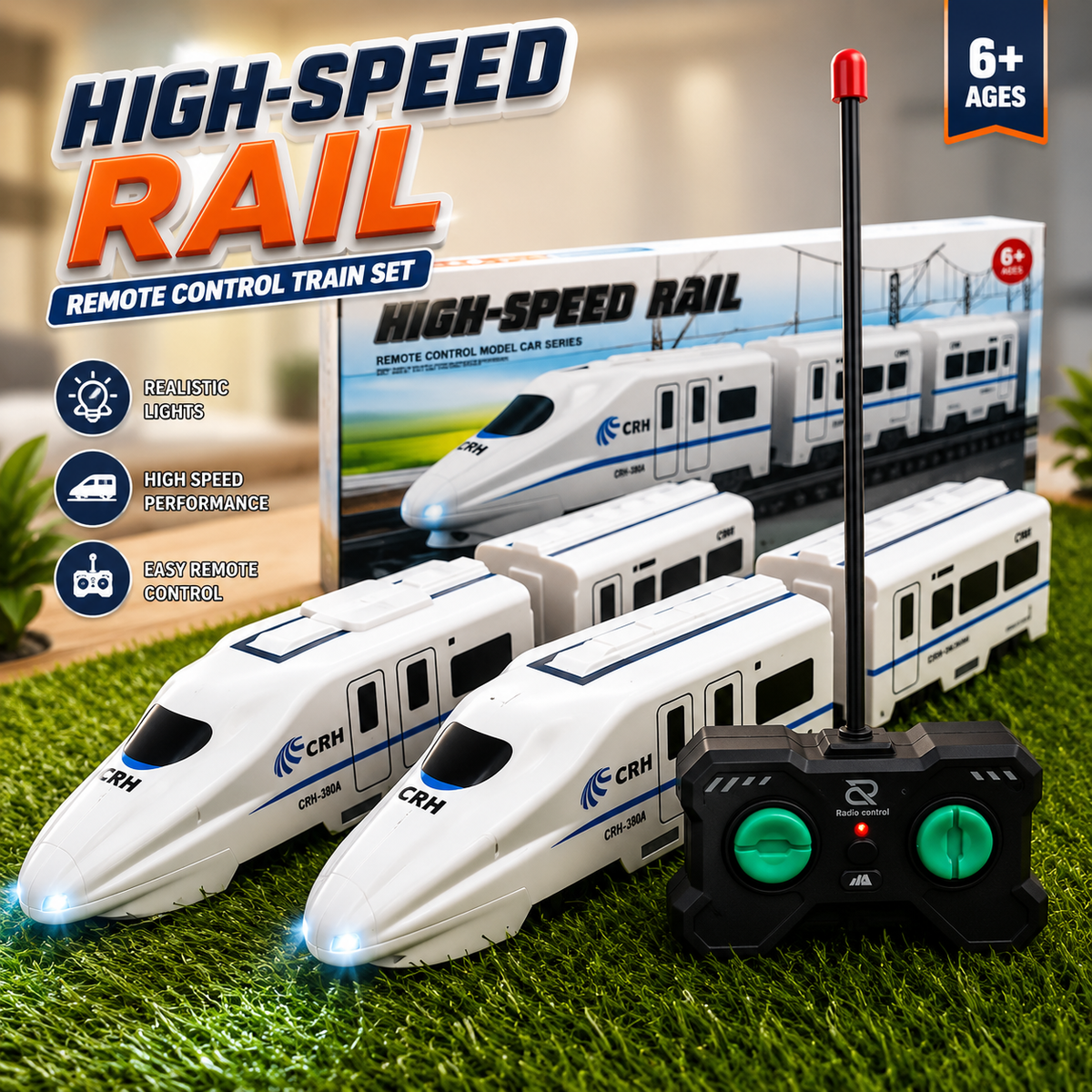 High-Speed Rail Remote Control Train Set