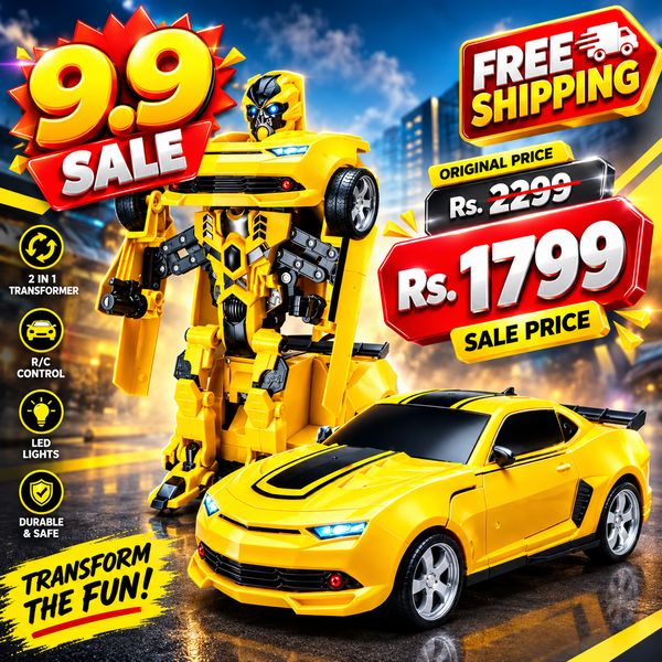 2-in-1 Transforming Robot Car – Transformable Toy Car & Robot