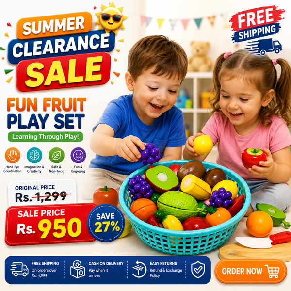 Fun Fruit & Vegetables Cutting Play Set for Kids