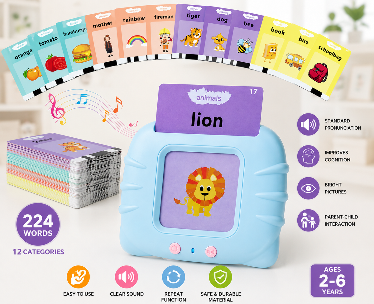 Rechargeable Flash card Reader Toddler Toy