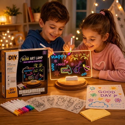 DIY LED Acrylic Writing Board Lamp – Creative Glow Board
