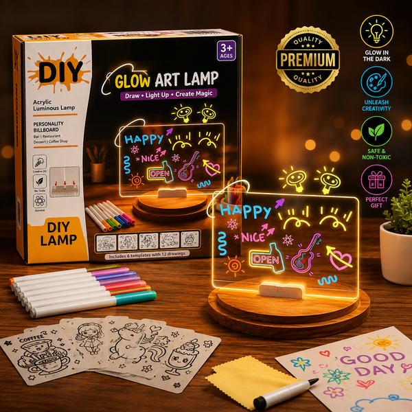 DIY LED Acrylic Writing Board Lamp – Creative Glow Board