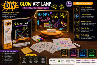 DIY LED Acrylic Writing Board Lamp – Creative Glow Board