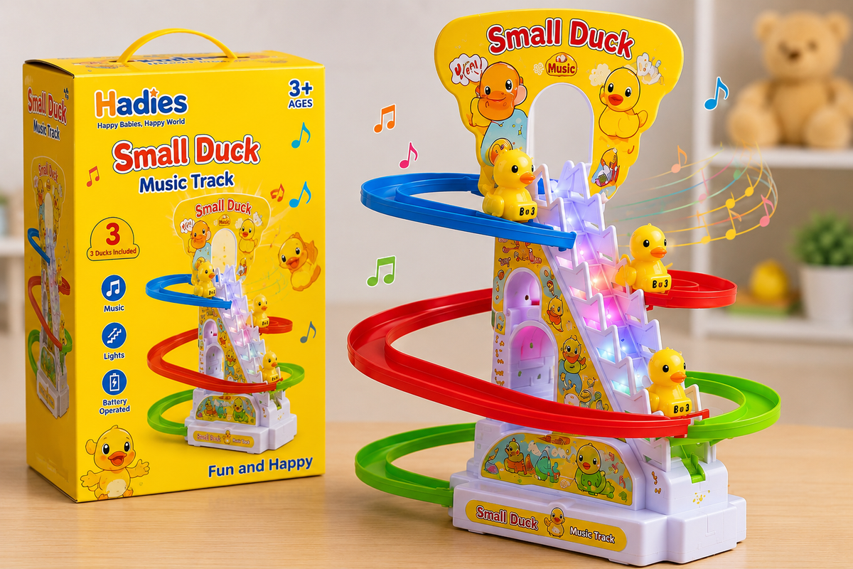 Duck Sliding Track Toy With Music & Light