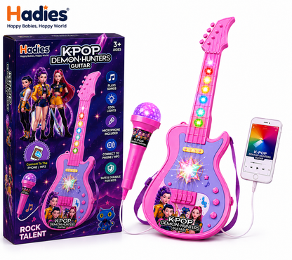 K-Pop Demon Hunters Kids Toy Guitar with Microphone Set