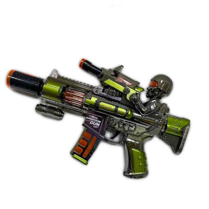 Battle Elite Military Toy Gun with Light, Sound & Spray Effect | Battery Operated Kids Gun (3+)