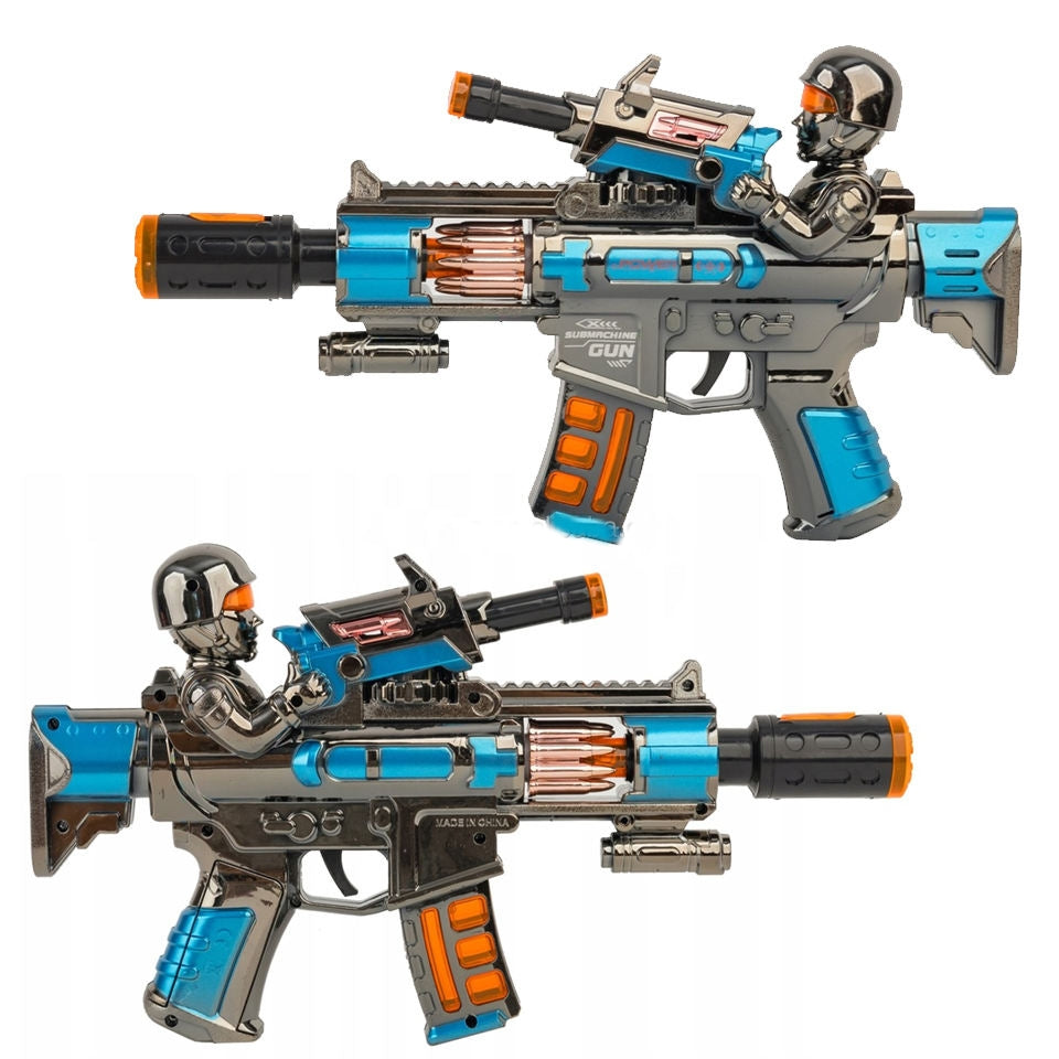 Battle Elite Military Toy Gun with Light, Sound & Spray Effect | Battery Operated Kids Gun (3+)
