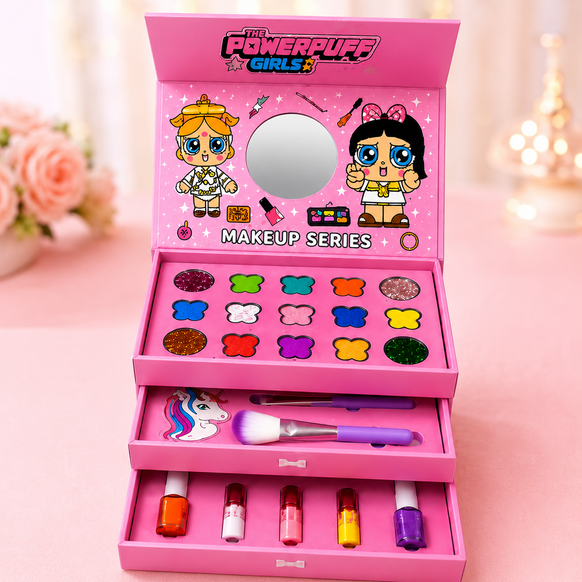 Girls Real Makeup Kit with Assorted Cosmetics – Little Princess Makeup Series