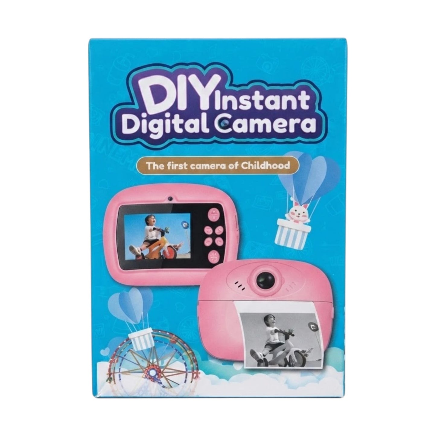 DIY Kid's Instant Print Digital Camera – Black & White Thermal Photo Printer