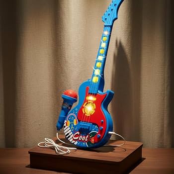 Avengers Kids Musical Electronic Guitar with Microphone Set