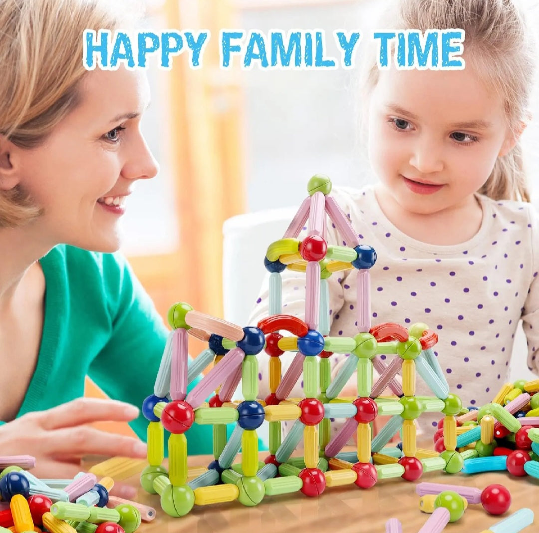 25 Magnetic Toys Building Blocks  Magnet Balls and Rods Set  For Baby Toys