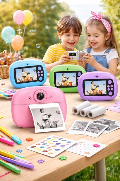 DIY Kid's Instant Print Digital Camera – Black & White Thermal Photo Printer