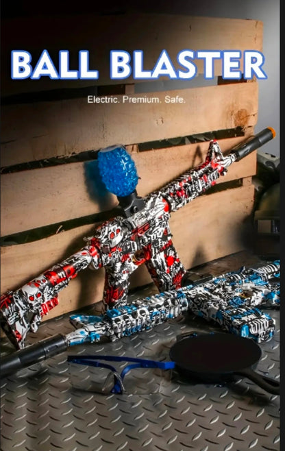 AK-47 Gel Blaster Automatic Rechargeable Electric Machine with 1,000 Gel Ball Splatter