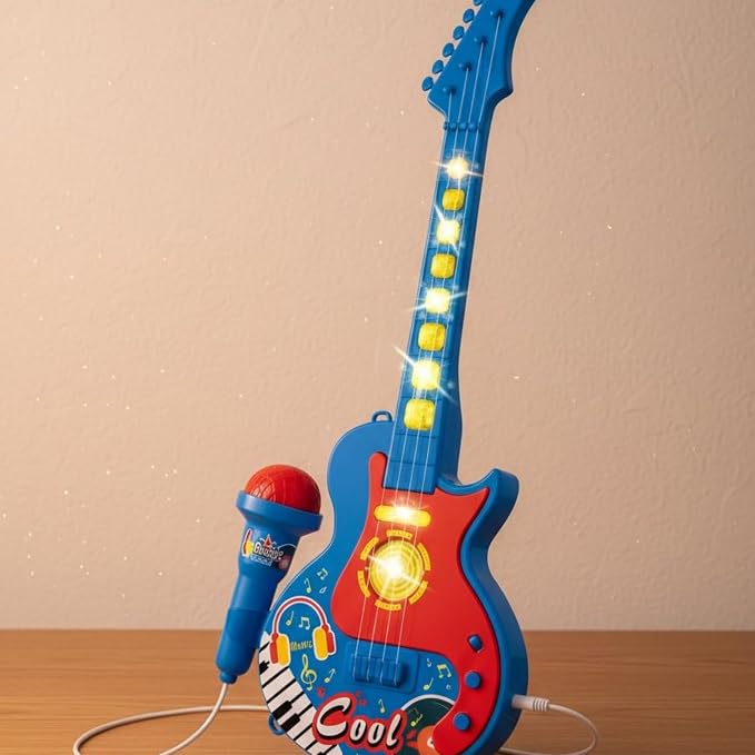 Avengers Kids Musical Electronic Guitar with Microphone Set