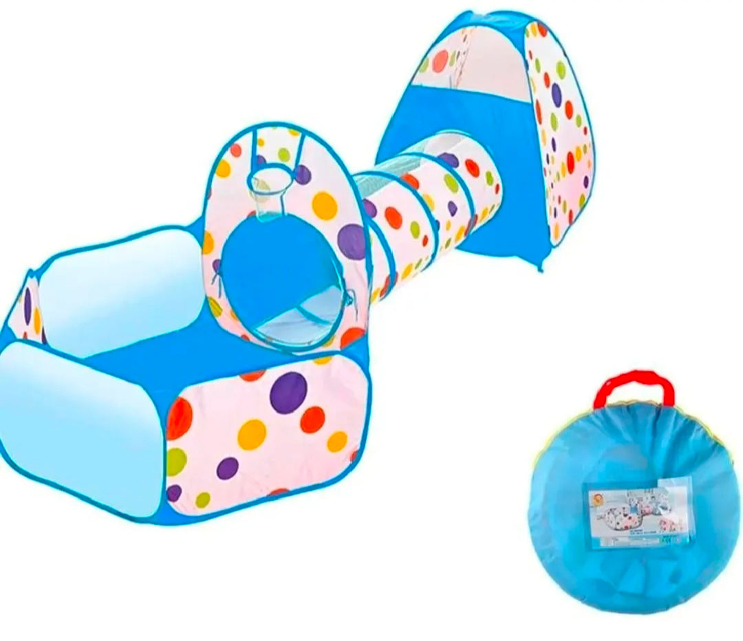 Nice baby 3 In1 Set Kids Play Tent Play Tunnel, Pop Up Castle Tunnel Crawl Playhouse Toddlers