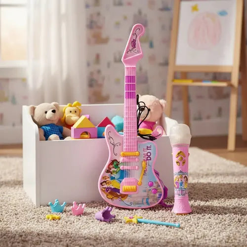 K-Pop Demon Hunters Kids Toy Guitar with Microphone Set