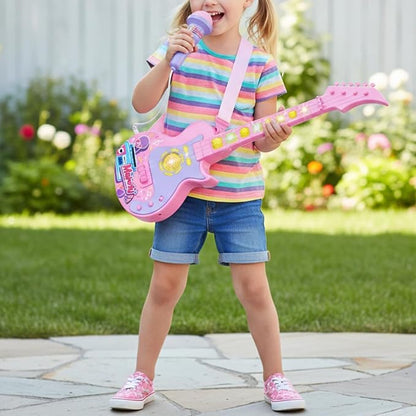 K-Pop Demon Hunters Kids Toy Guitar with Microphone Set