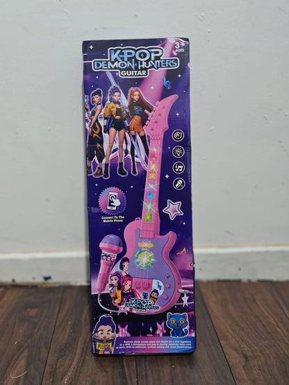 K-Pop Demon Hunters Kids Toy Guitar with Microphone Set