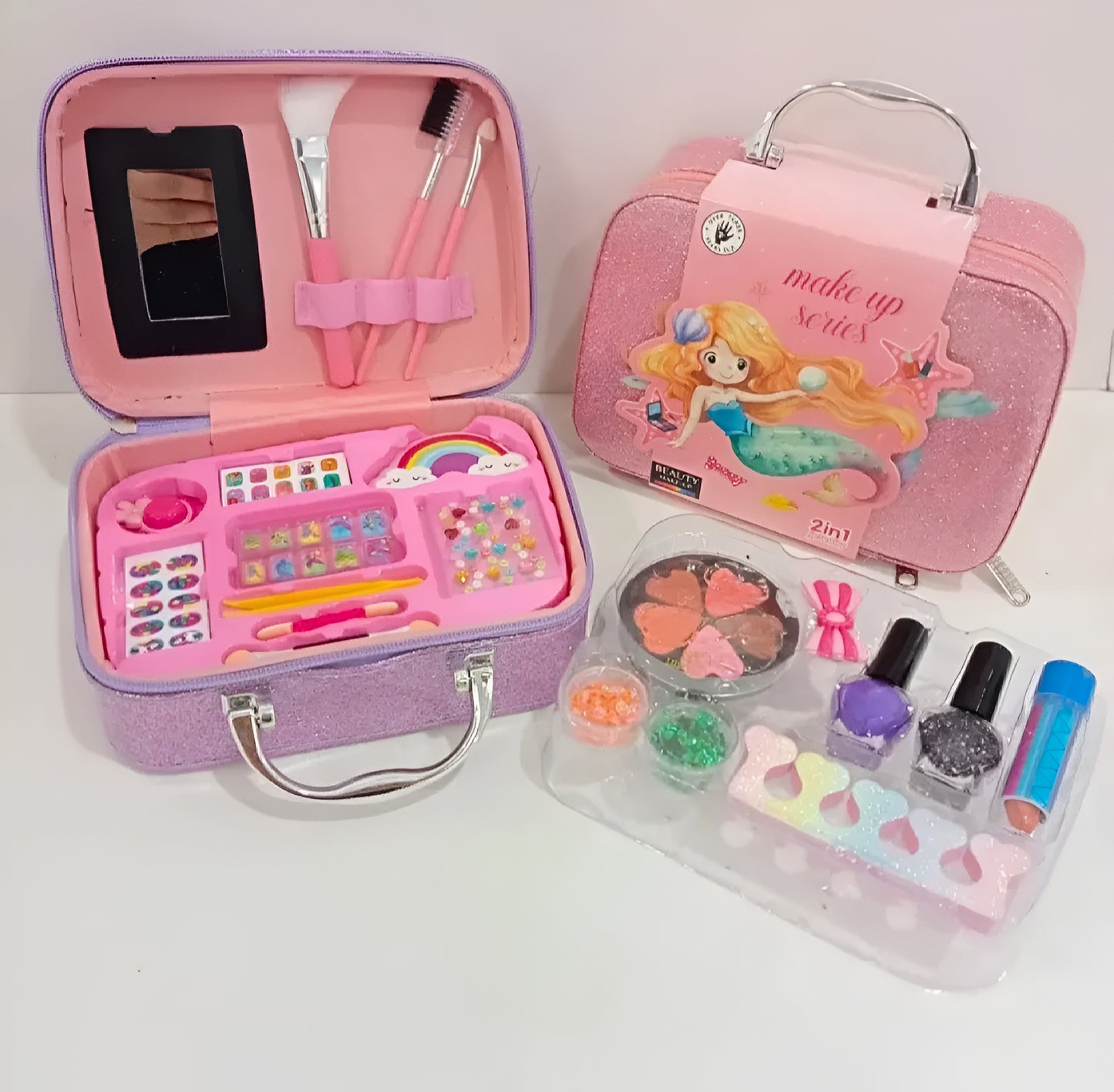 Makeup box for kids premium Quality,Make up Set Safety Cosmetic Kit For Girl Makeup Kit Box For Girls