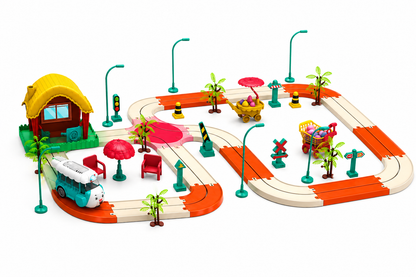 59 PCS Kids Big Track Amusement Park Toy Set – Fun Racing Track & Educational Playset