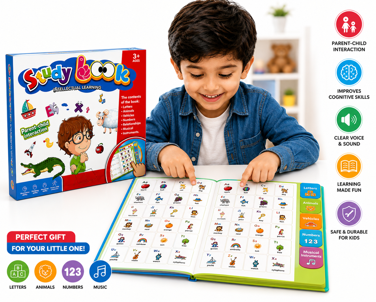 Interactive Study Book for Kids – Educational Learning Book with Sound