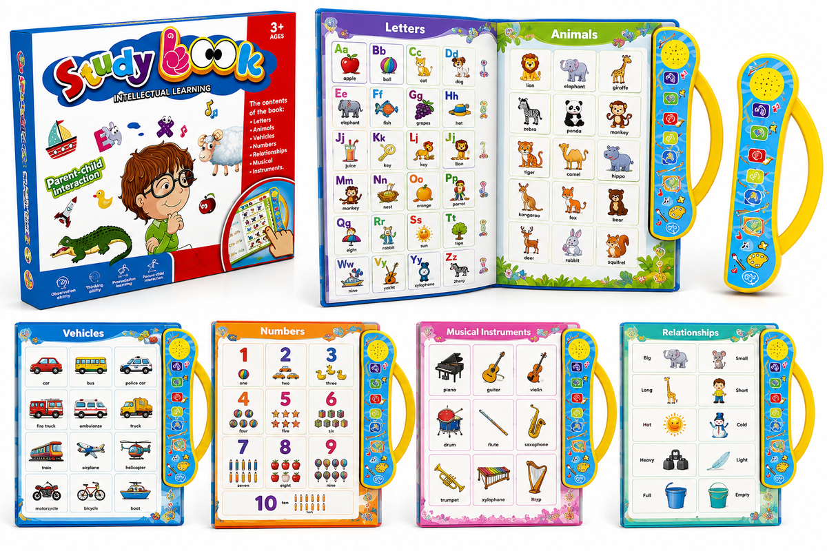 Interactive Study Book for Kids – Educational Learning Book with Sound
